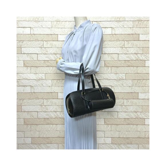 Pre Loved Louis Vuitton Petit Noe Epi Leather Handbag Women Black - Picture 2 of 8